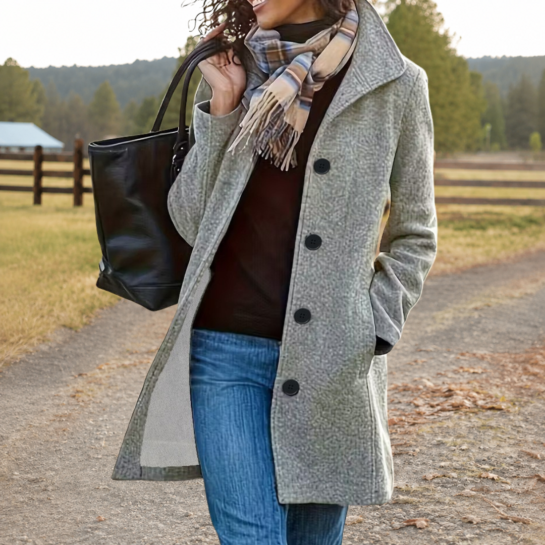 Mantel Damen | Knopfleiste & Lässiger Schnitt