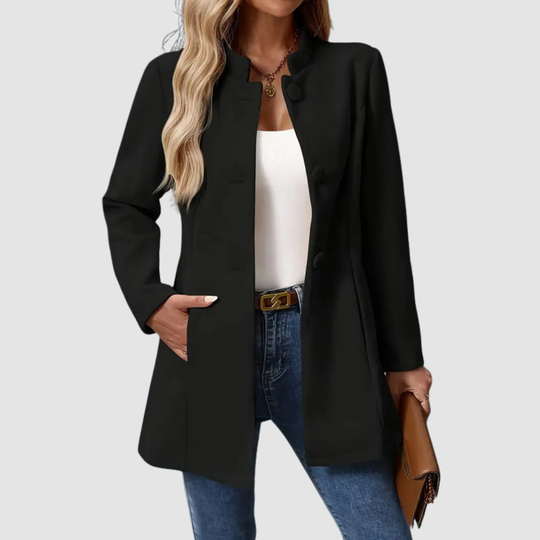 Mantel Damen | Stehkragen & Knopfleiste