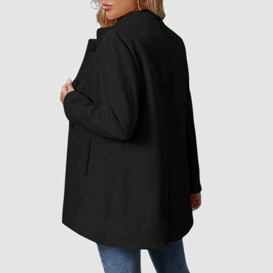 Mantel Damen | Stehkragen & Knopfleiste