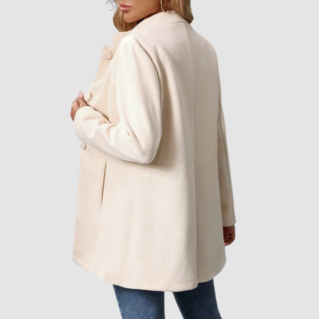 Mantel Damen | Stehkragen & Knopfleiste
