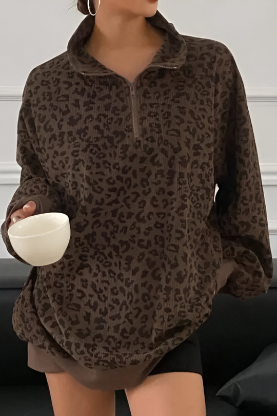 Mara™ | Comfortabele Luipaardprint Trui 0