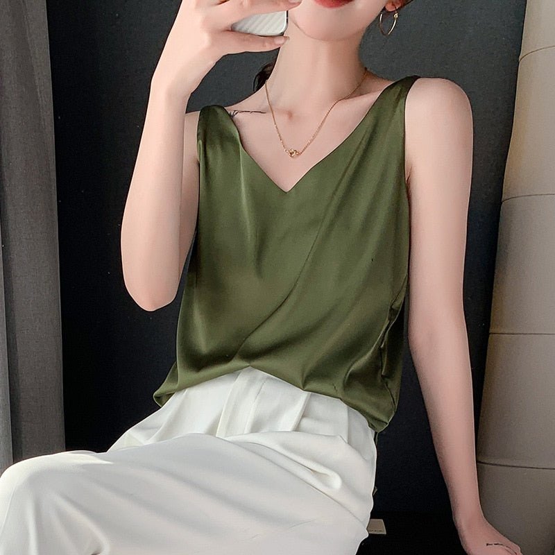 Maria | Elegante zijden tanktop 2