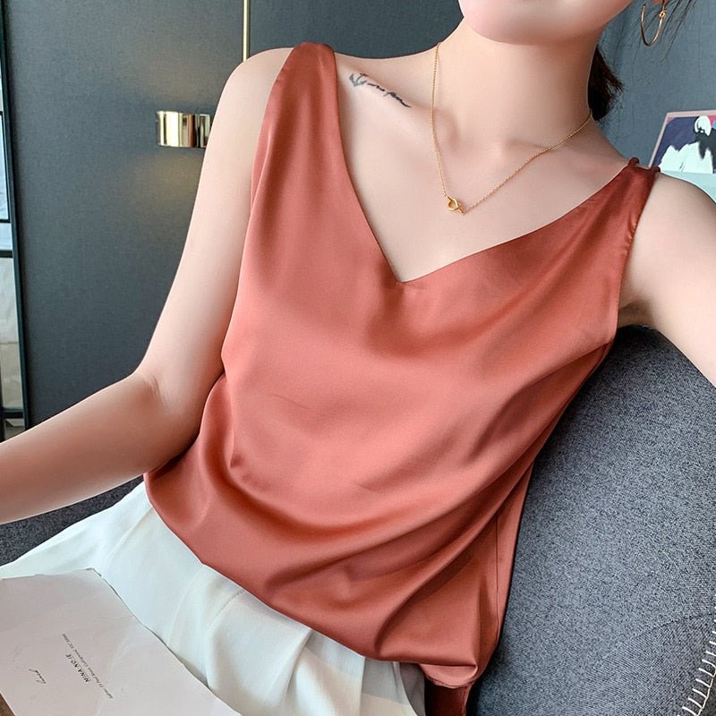 Maria | Elegante zijden tanktop 3