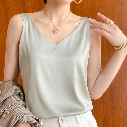 Maria | Elegante zijden tanktop 5