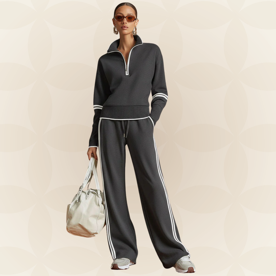 Marieke – Comfortabel set met brede pijpen 3