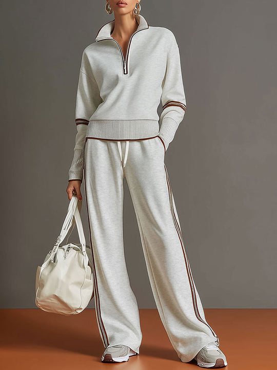 Marieke – Comfortabel set met brede pijpen 5