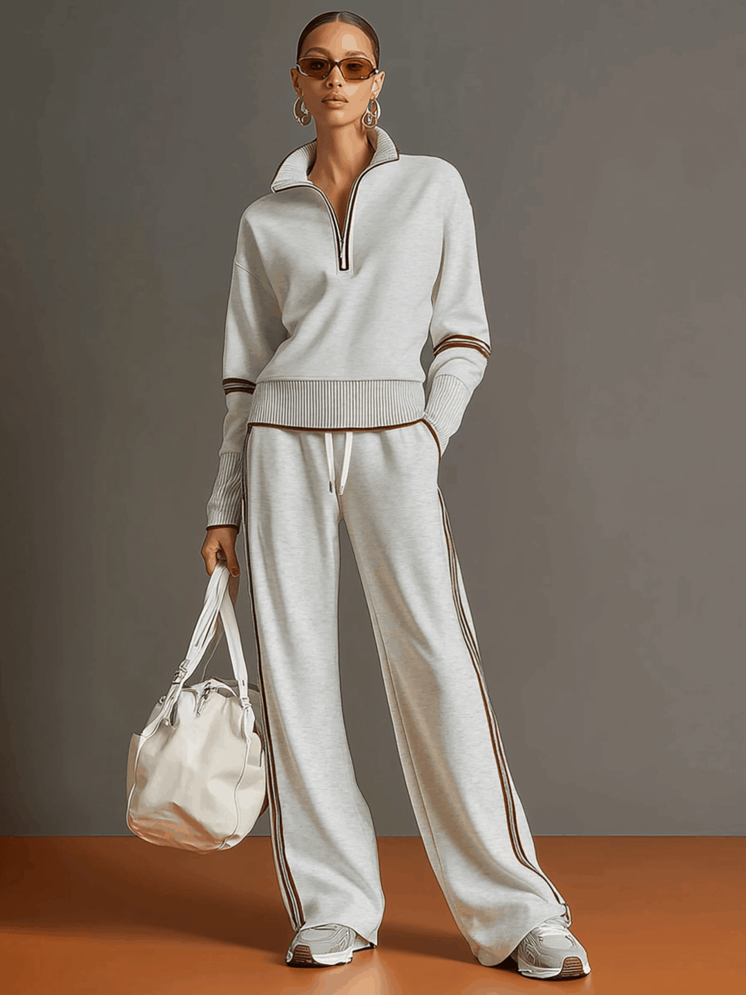Marieke – Comfortabel set met brede pijpen 6