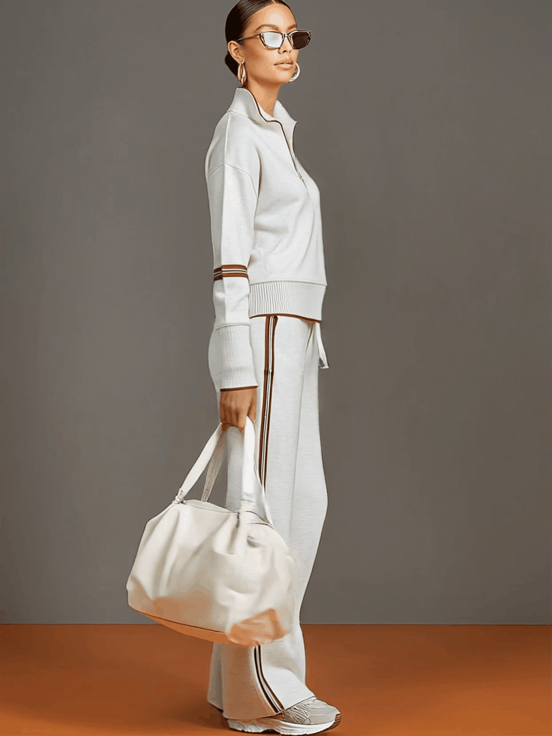Marieke – Comfortabel set met brede pijpen 7