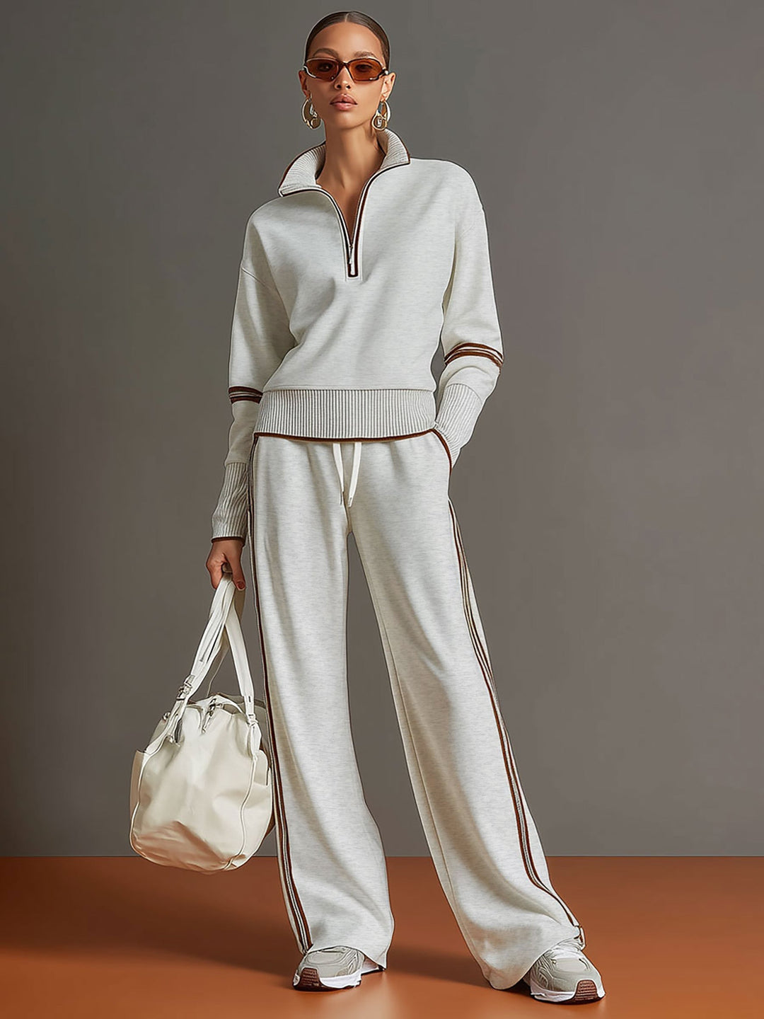 Marieke – Comfortabel set met brede pijpen 8