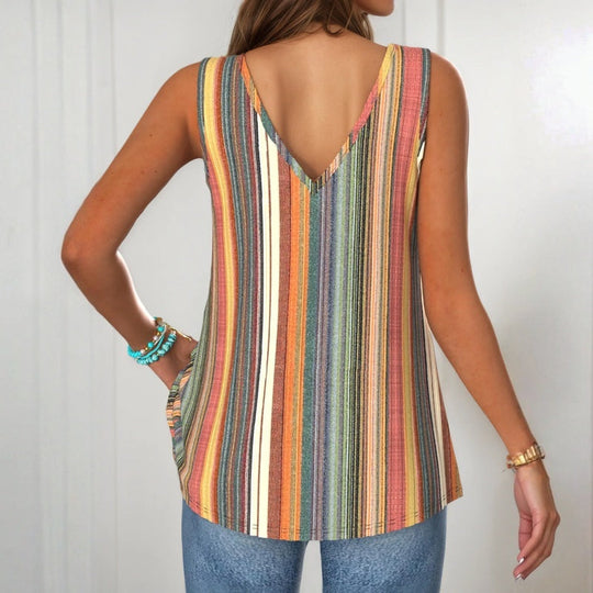 Marloes - Blouse met kleurrijke strepen 1