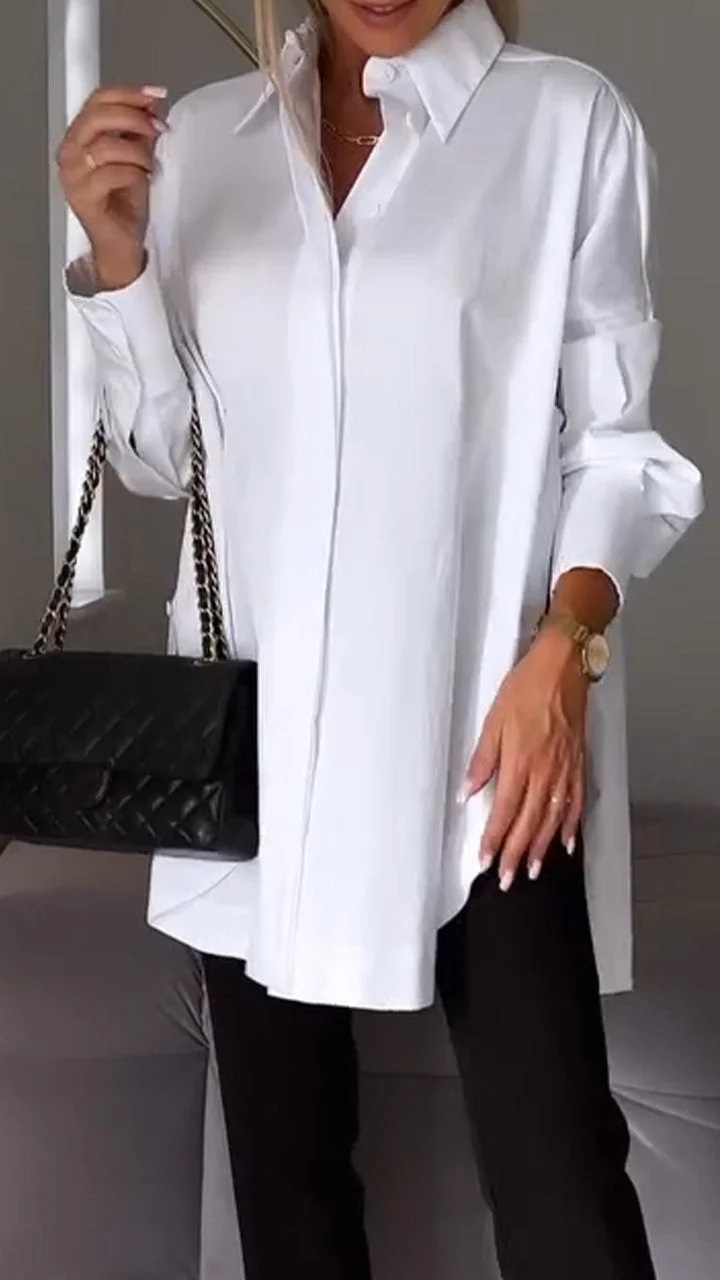 Martina | Stijlvol oversized casual overhemd 0