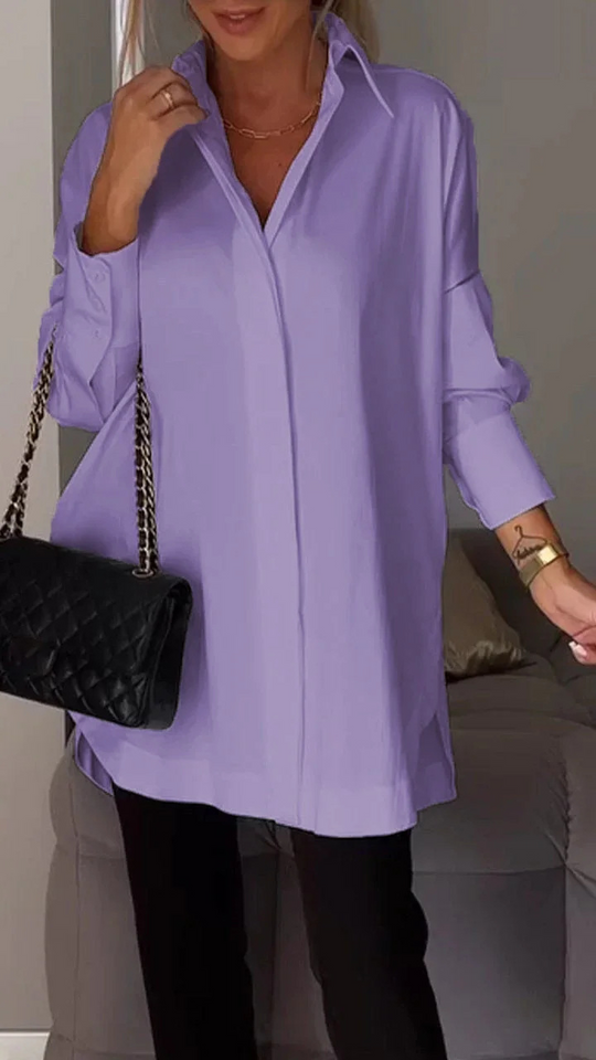 Martina | Stijlvol oversized casual overhemd 1