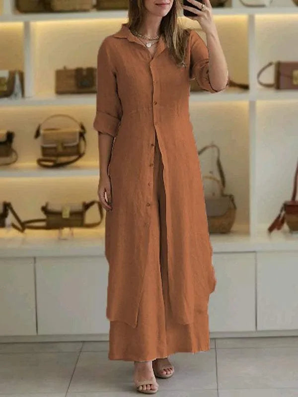 Mathilda™ Linnen Tweedelige Set 4