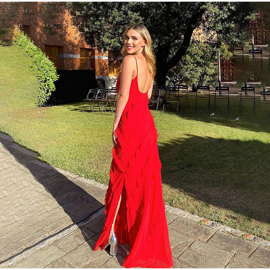 Maxi-Festkleid Damen mit Rüschenlage - Maxine 5