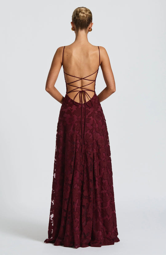 Maxi Jurk Dames | Elegante A-lijn met Bloemendetails