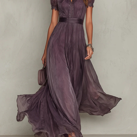 Isolde | Elegante chiffon maxi jurk 3