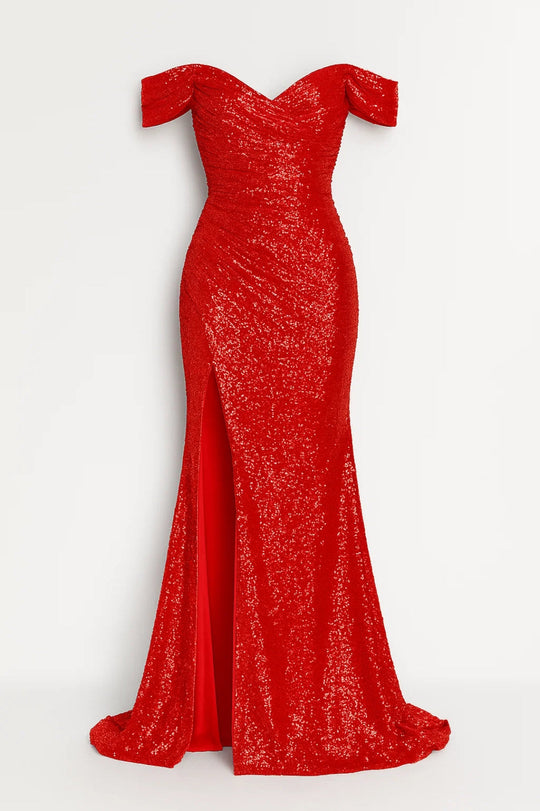 Maxi Jurk Dames | Off-Shoulder Look & Hoge Split