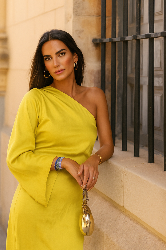 Maxi Jurk Dames | One-Shoulder Design & Elegante Pasvorm