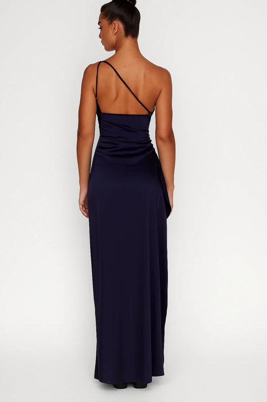 Maxi Jurk Dames - One Shoulder met Hoge Split | Elegant 2