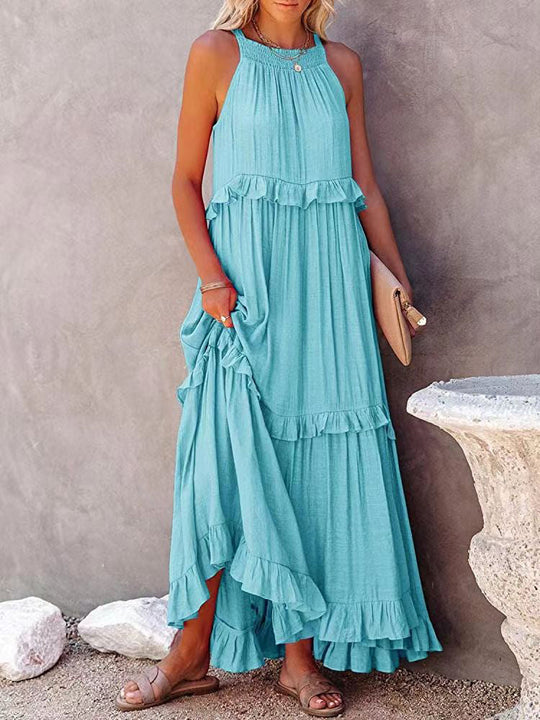 Maxi Jurk | Mouwloos Comfort & Flatterend A-lijn Silhouet
