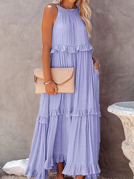 Maxi Jurk | Mouwloos Comfort & Flatterend A-lijn Silhouet
