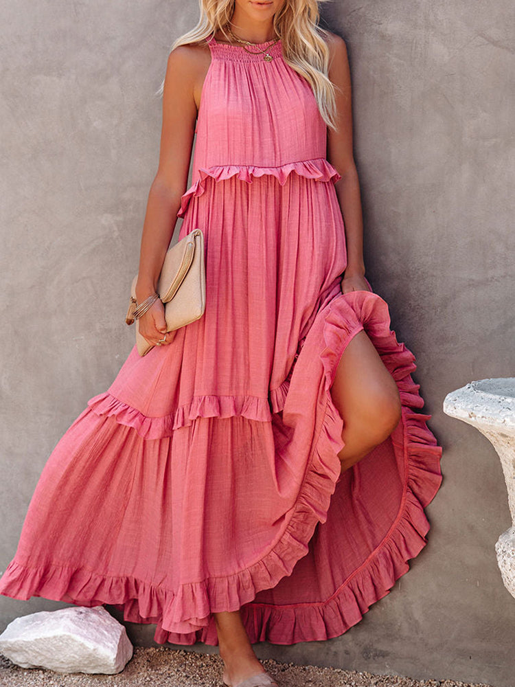Maxi Jurk | Mouwloos Comfort & Flatterend A-lijn Silhouet