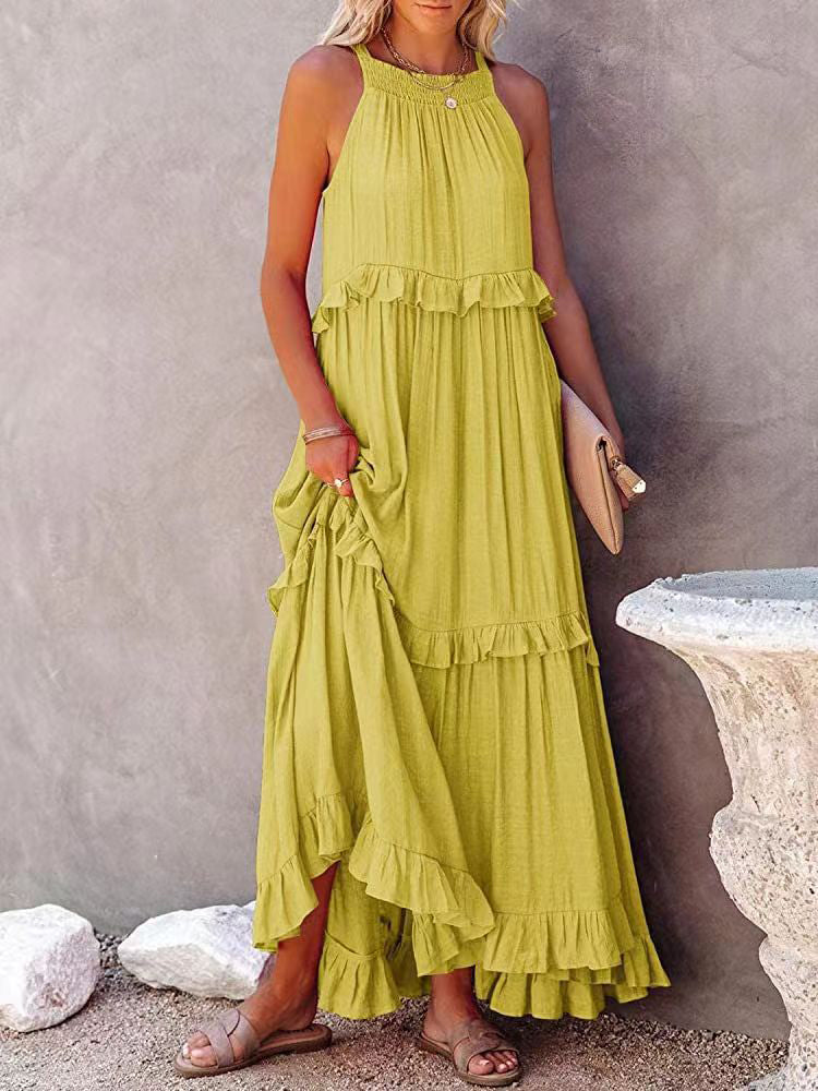 Maxi Jurk | Mouwloos Comfort & Flatterend A-lijn Silhouet