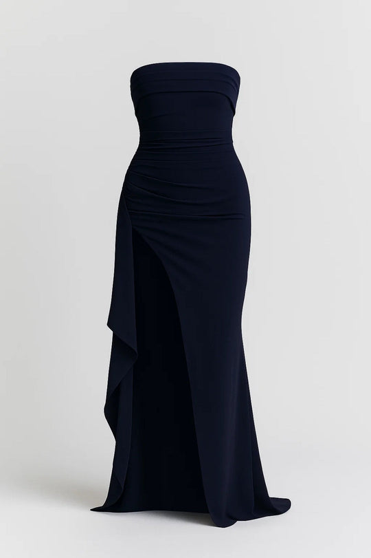Maxi Jurk | Strapless Pasvorm & Elegante Hoge Split
