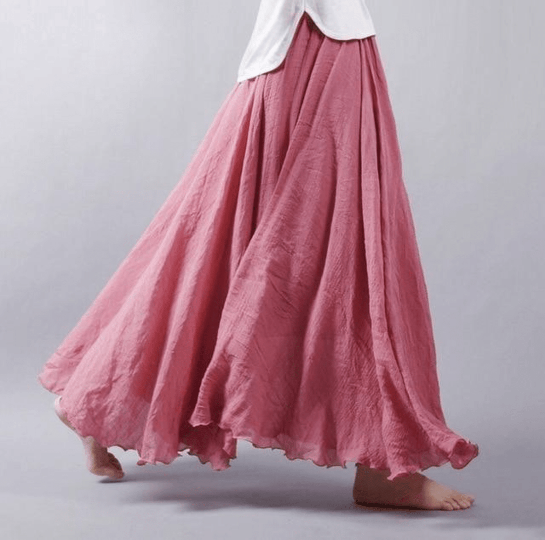 Maxi Rok Dames | Zwierige A-lijn & Luchtig Comfort