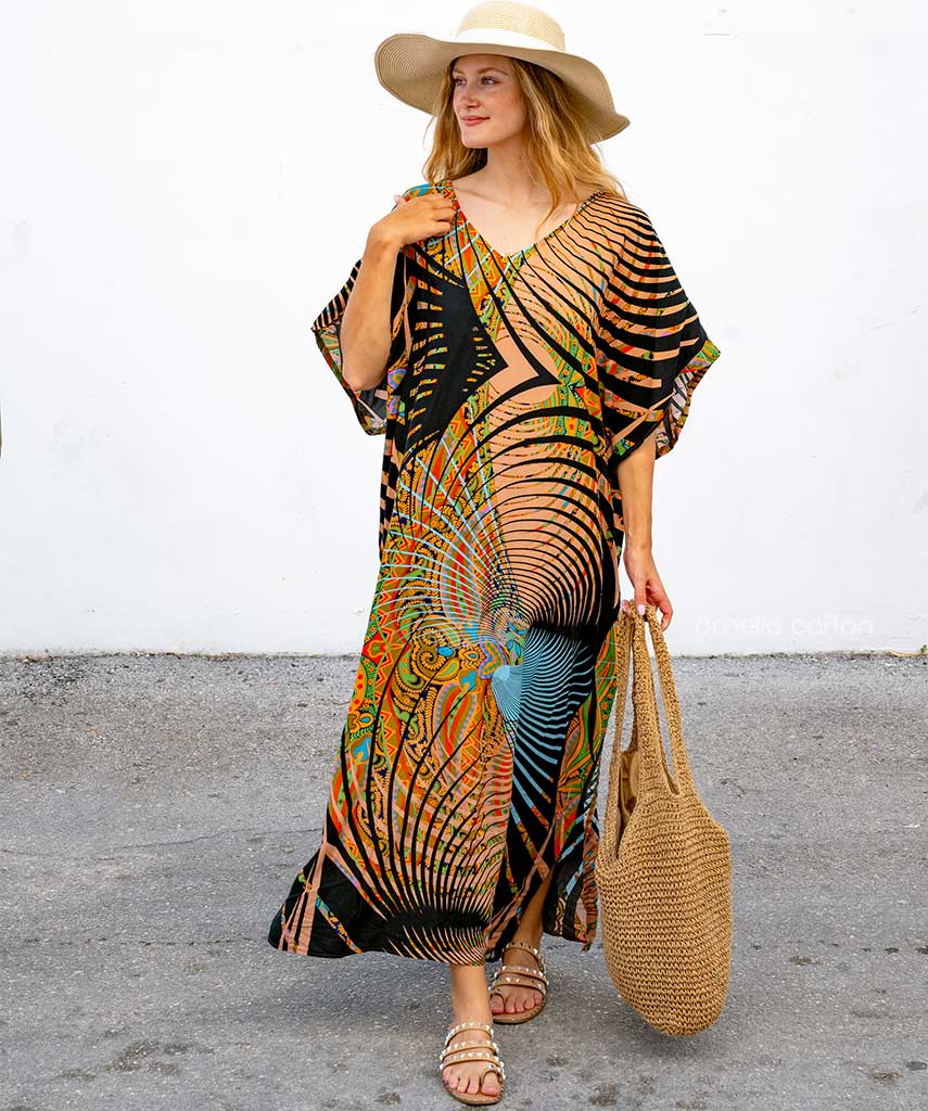 Maxi-Sommerkleid Damen im Hawaii-Stil - Salve 10