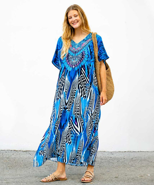Maxi-Sommerkleid Damen im Hawaii-Stil - Salve 1