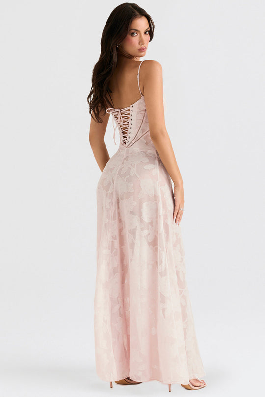 Maxi-Sommerkleid Damen mit Gestickten Blumen - Jane 4