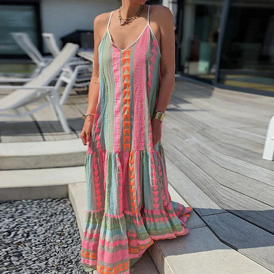 Maxi-Sommerkleid Damen mit Rüschen - Danny 6