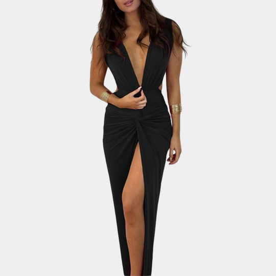 Maxi-Sommerkleid Damen mit Tiefem V-Ausschnitt - Magdalena 7