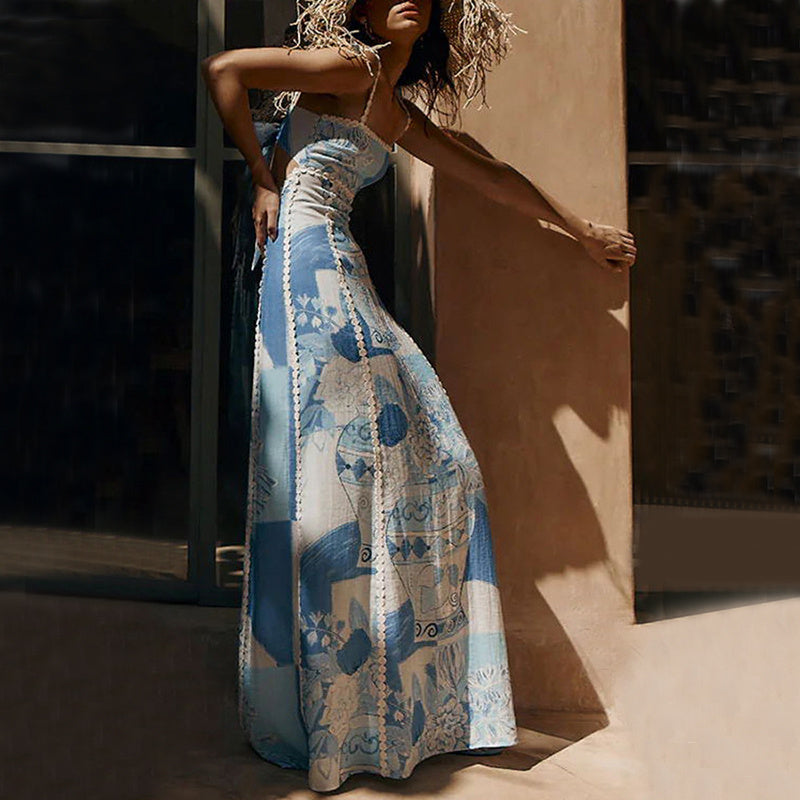 Maxi-Trägerkleid Damen für den Sommer - Valentin 6