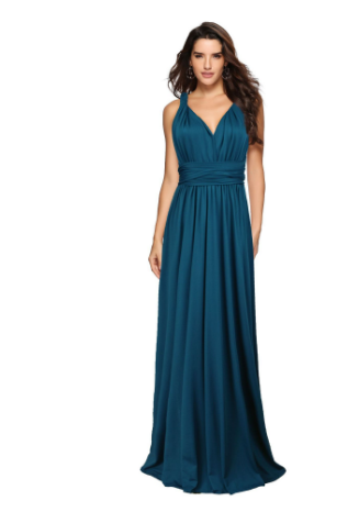 Maxi-Wickelkleid Damen für Hochzeitsgäste - Fiete 6