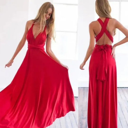 Maxi-Wickelkleid Damen für Hochzeitsgäste - Fiete 7
