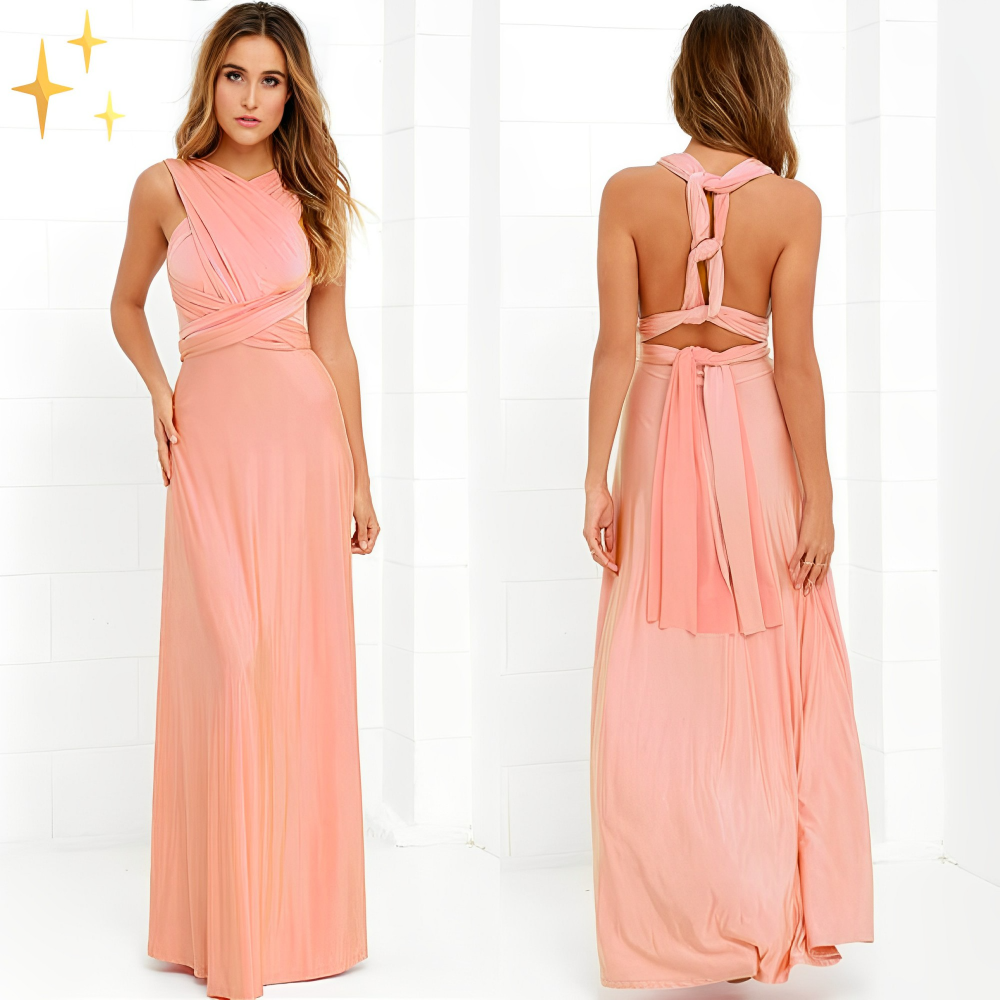 Maxi-Wickelkleid Damen für Hochzeitsgäste - Fiete 8