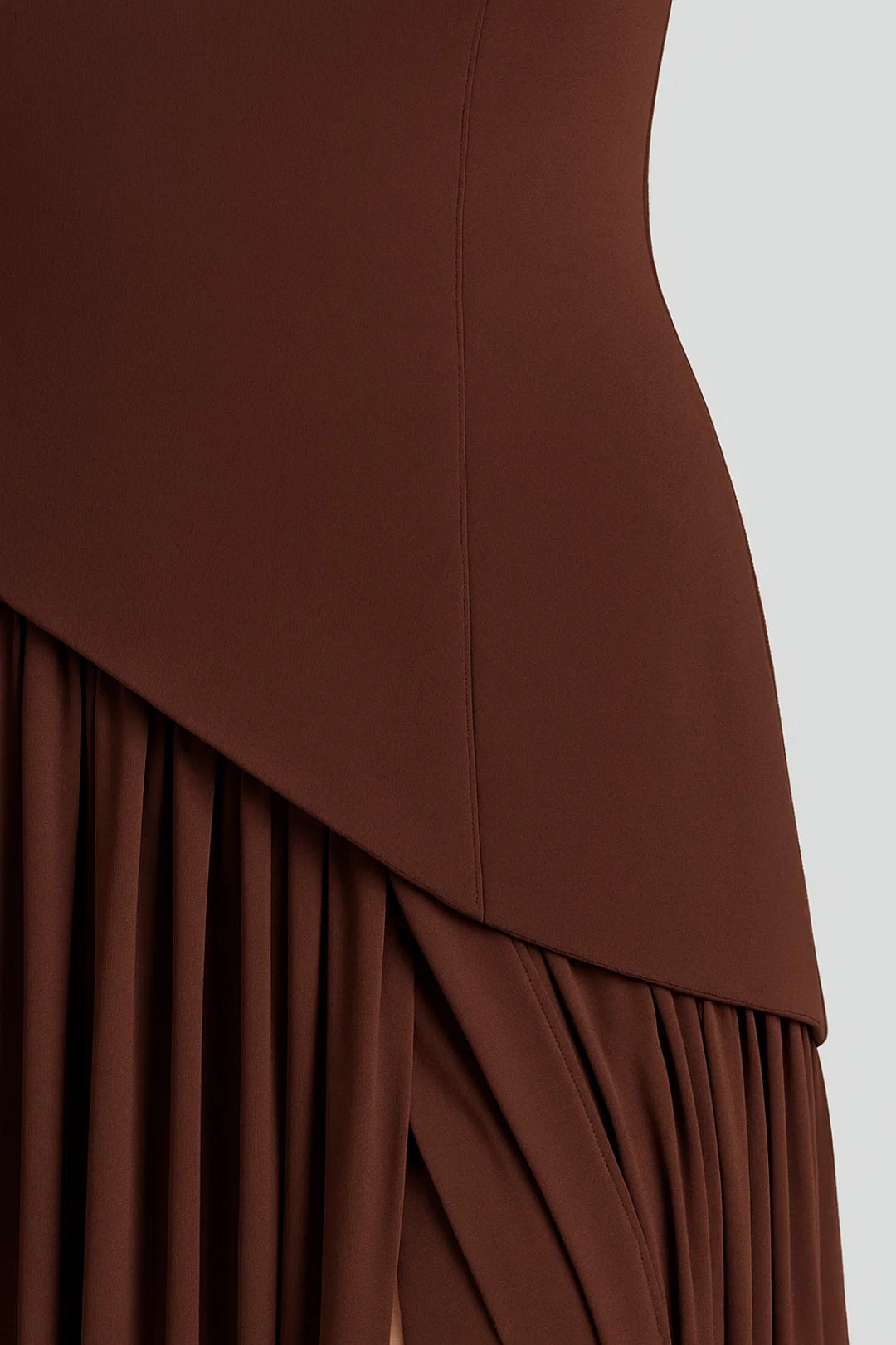 Maxi jurk | Strapless Halterband & Hoge Split