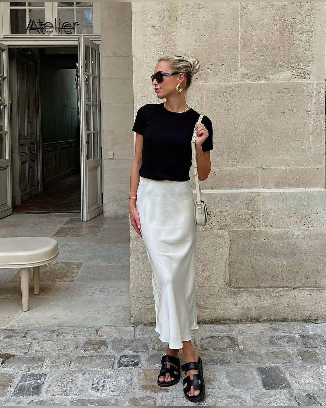 Maxi rok Dames | Subtiele Glans & Soepele Valling