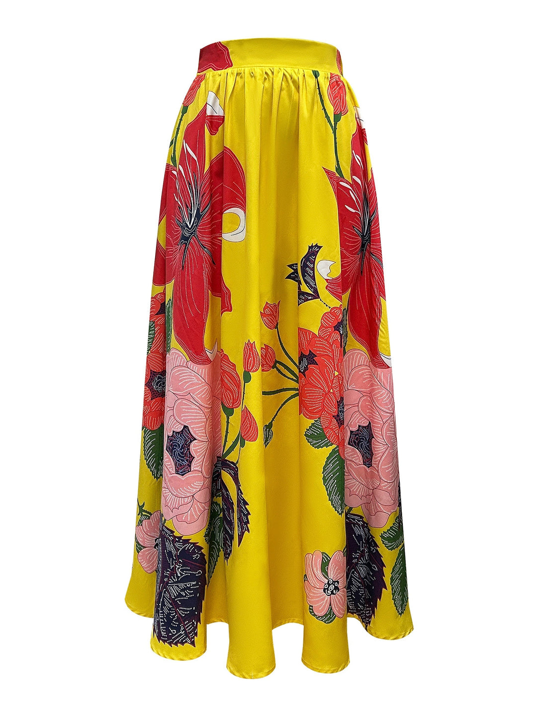 Maxirock Damen mit Hoher Taille und Blumenprint – Agatha