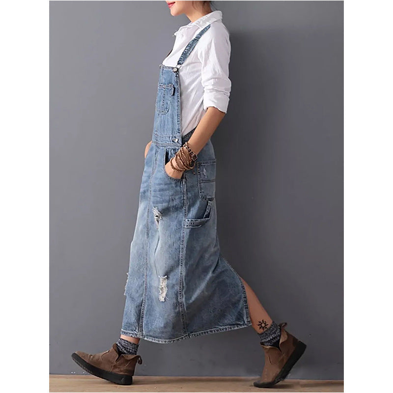 Midi-Jeanskleid Damen - Dewi 3