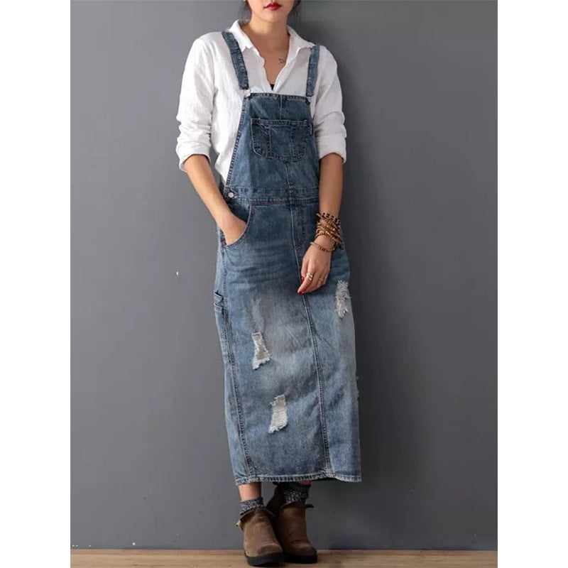 Midi-Jeanskleid Damen - Dewi 1