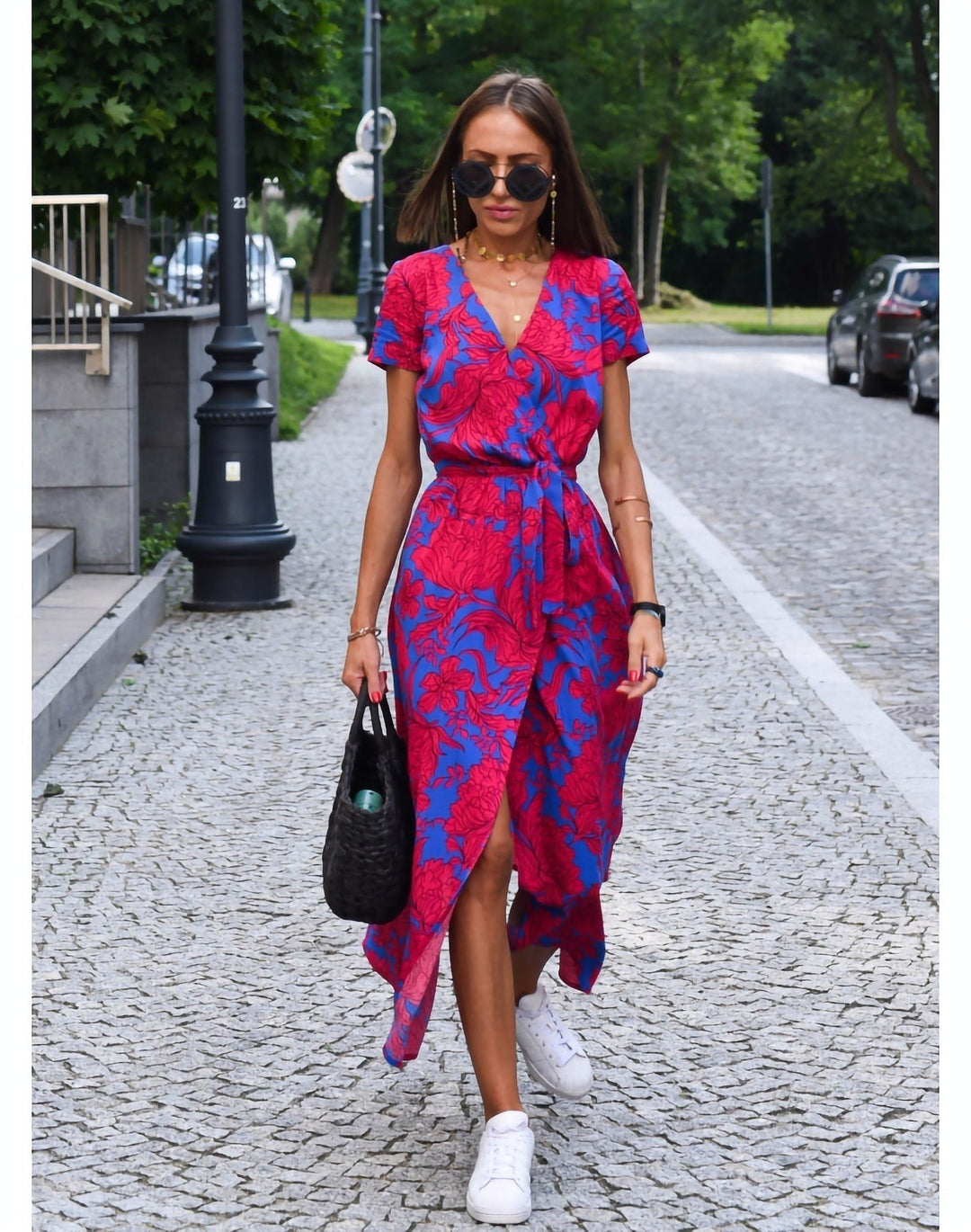 Midi Jurk Dames | Bloemenprint & Wikkelstijl voor een Vrouwelijke Zomerlook