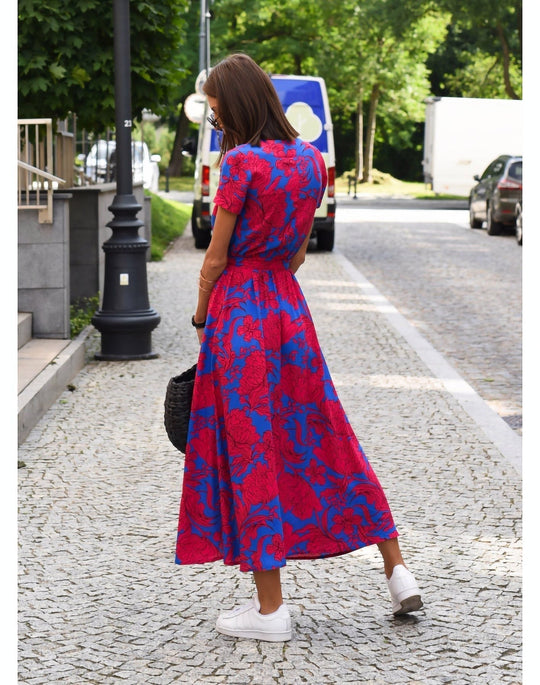 Midi Jurk Dames | Bloemenprint & Wikkelstijl voor een Vrouwelijke Zomerlook