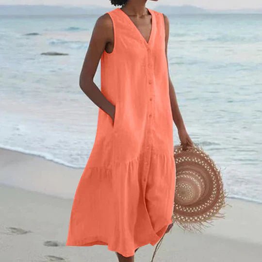 Midi Jurk Dames | Luchtig Zomerdesign & Strikceintuur
