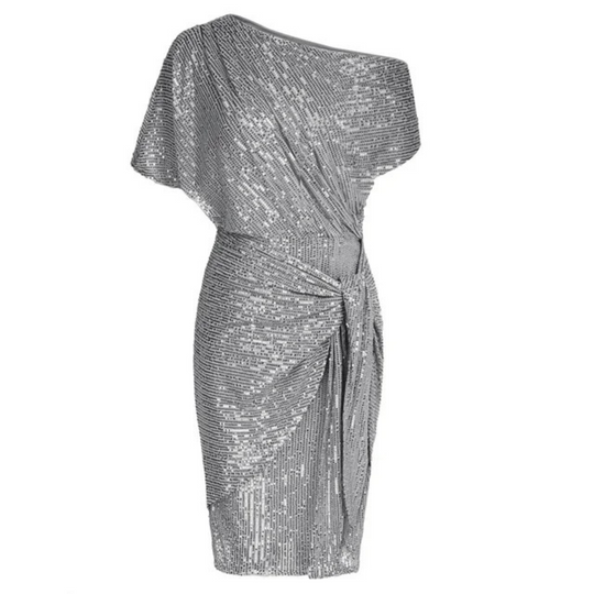 Midi-Partykleid Damen mit Paillettenmuster - Lexi