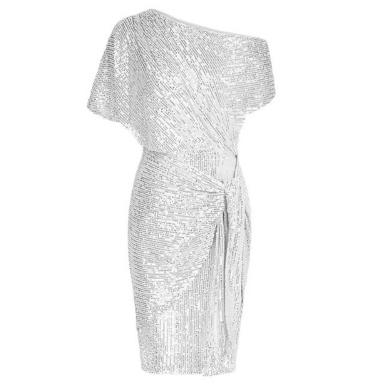 Midi-Partykleid Damen mit Paillettenmuster - Lexi
