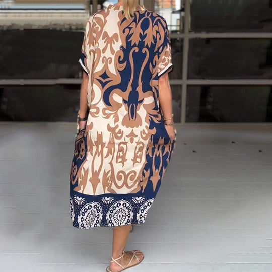 Midi-Sommerkleid Damen im Kaftan-Stil - Bente