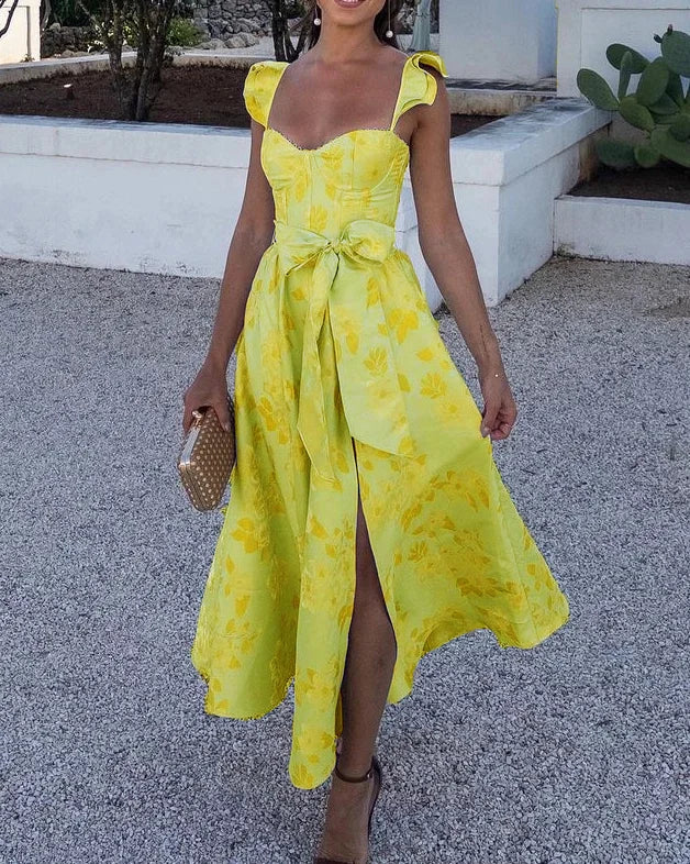 Midi-Sommerkleid Damen mit Rüschen - Alysia 2